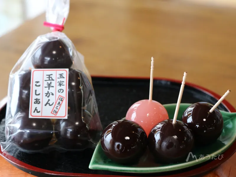 「玉家玉振堂の名物和菓子・玉羊羹」